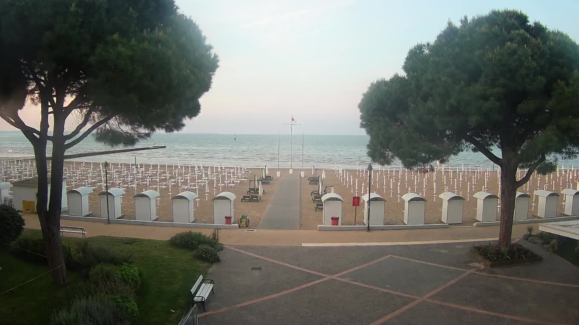 Grado Strand Eingang | Live-Ansicht der Küste