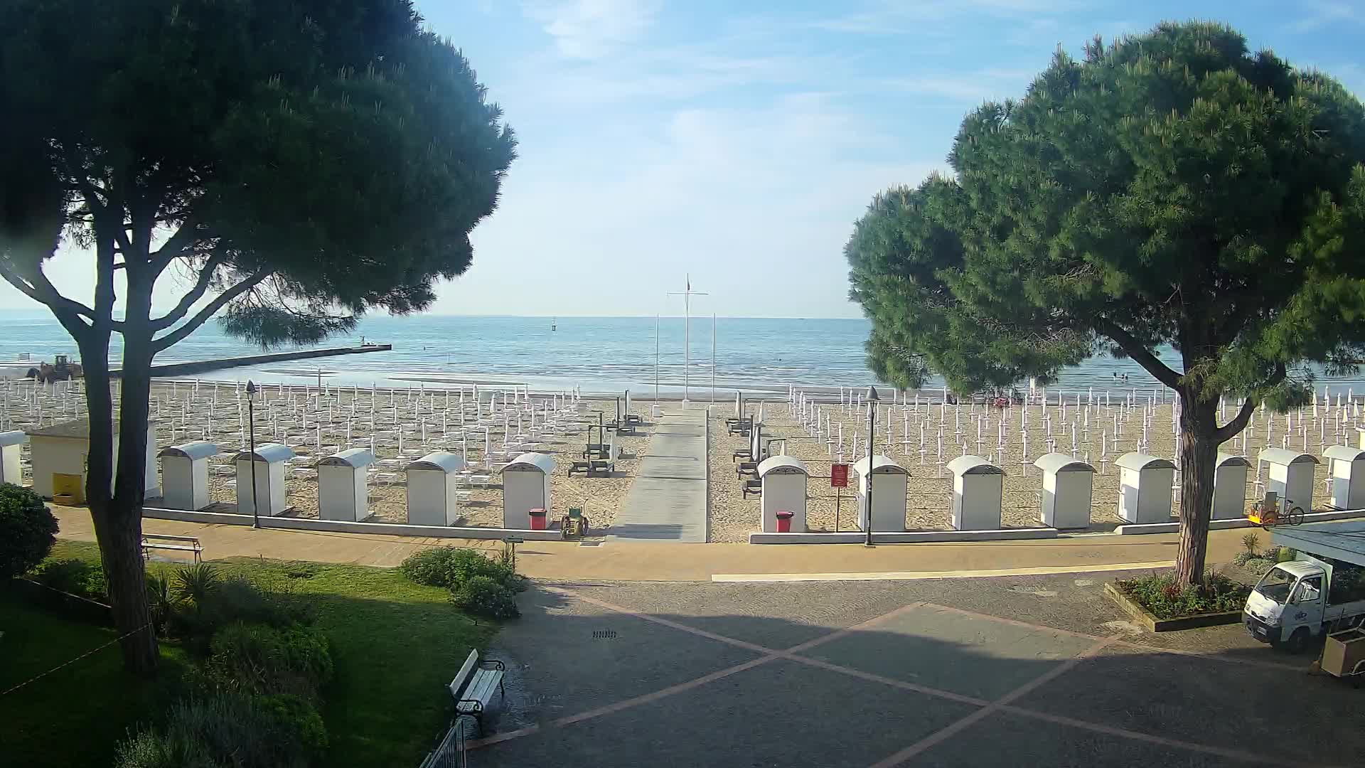 Grado Strand Eingang | Live-Ansicht der Küste