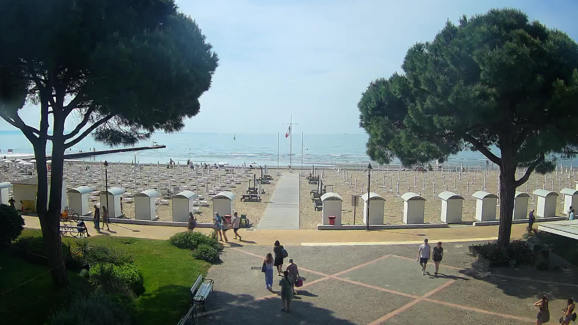 Grado Strand Eingang | Live-Ansicht der Küste