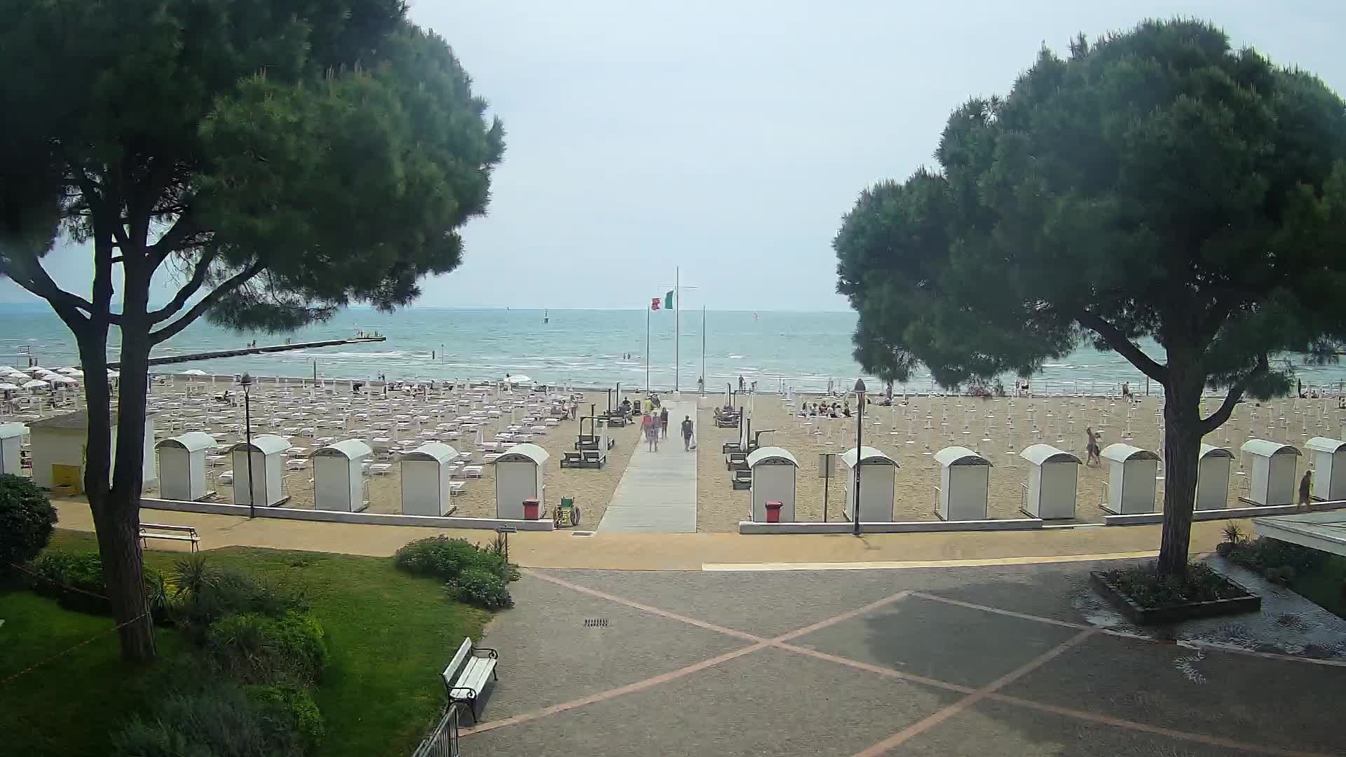 Entrée Plage Grado | Vue en Direct sur le Littoral