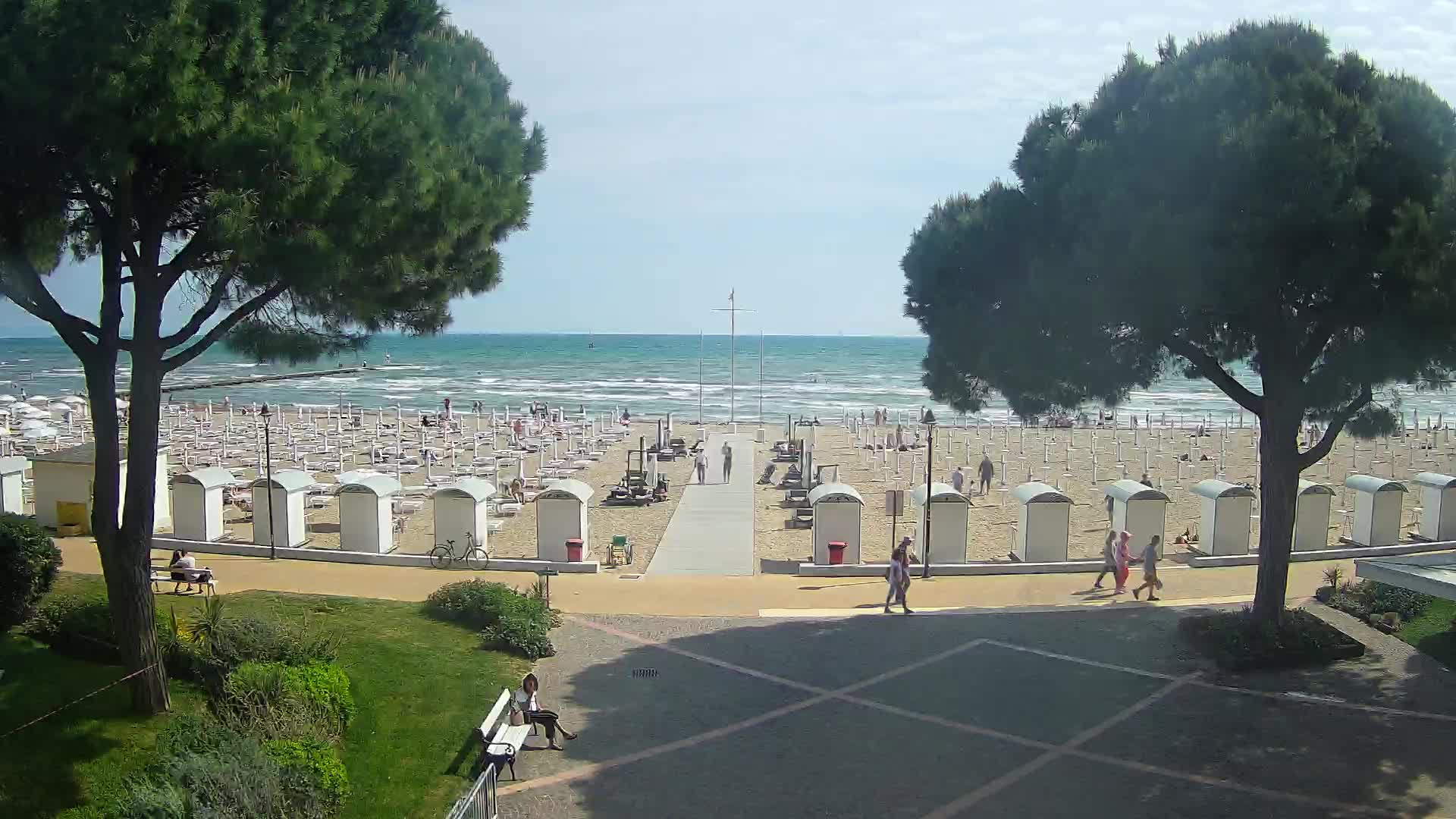 Grado Strand Eingang | Live-Ansicht der Küste