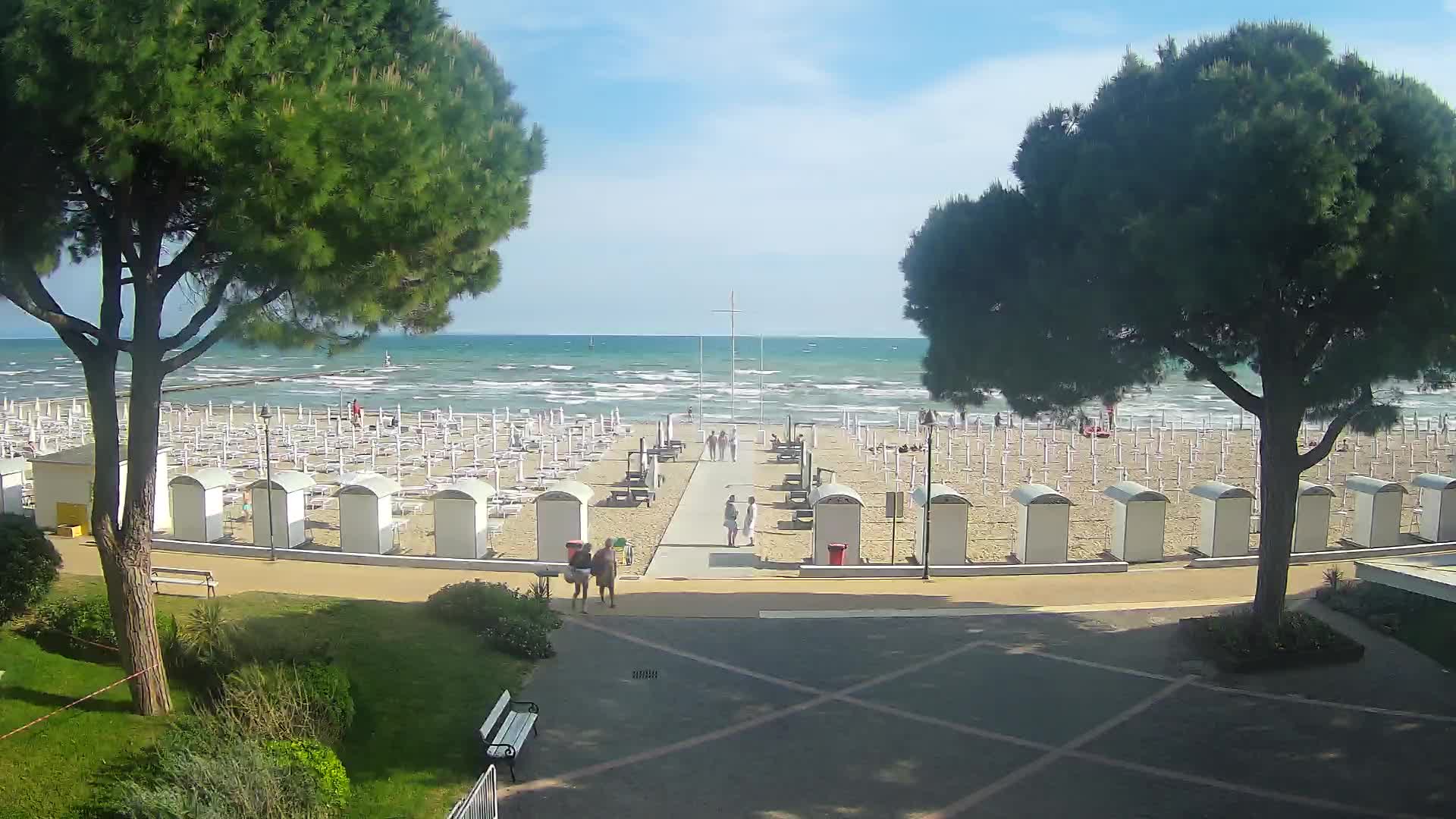 Entrée Plage Grado | Vue en Direct sur le Littoral