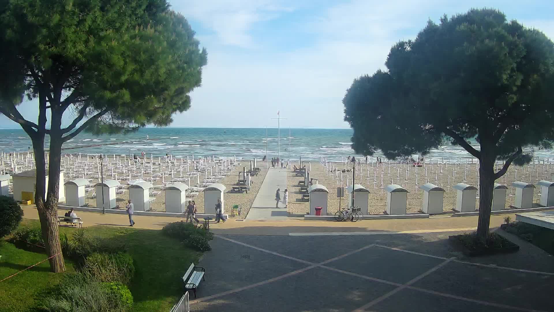 Grado Ulaz na Plažu | Pogled Uživo na Obalu