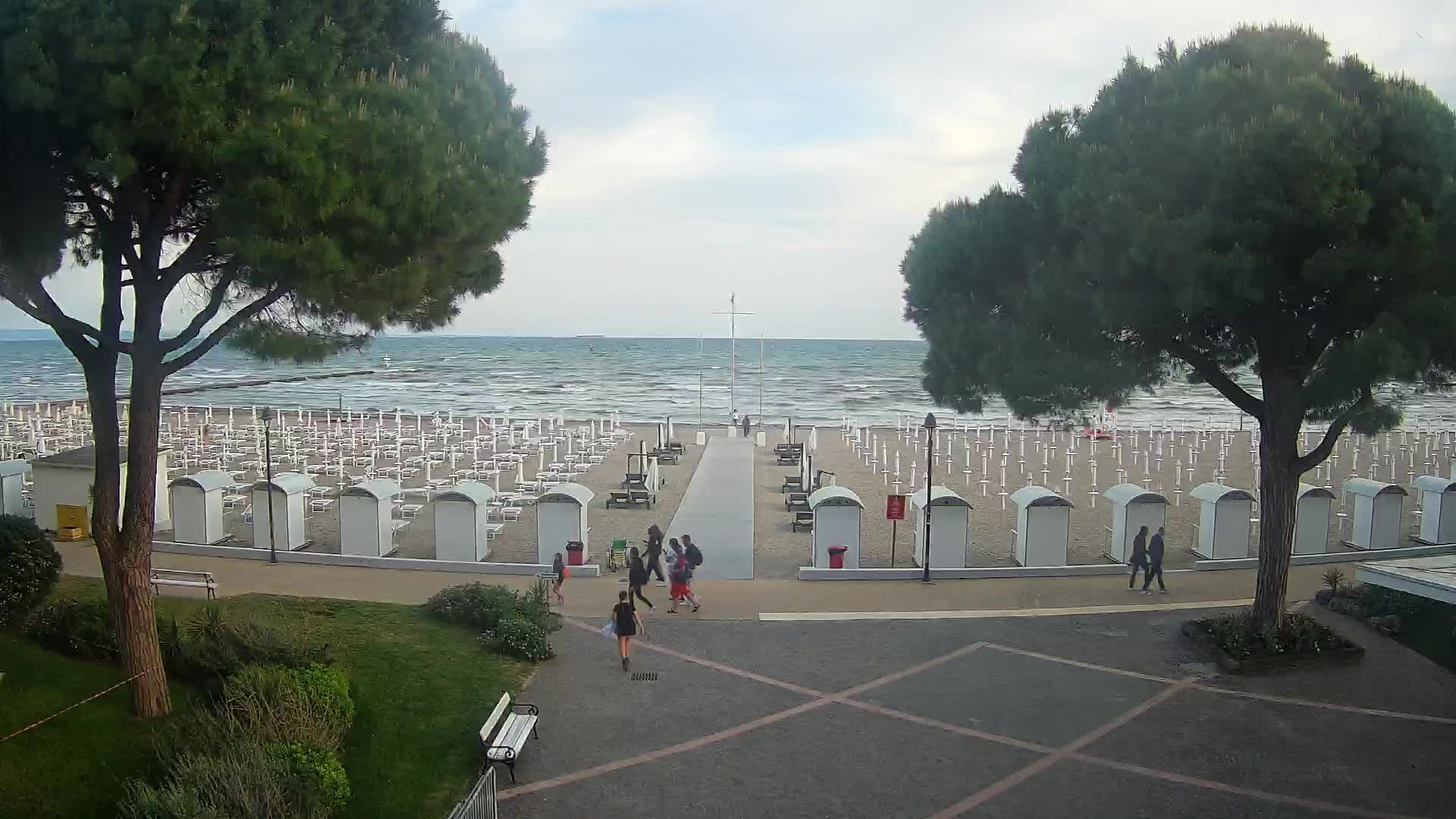 Entrée Plage Grado | Vue en Direct sur le Littoral