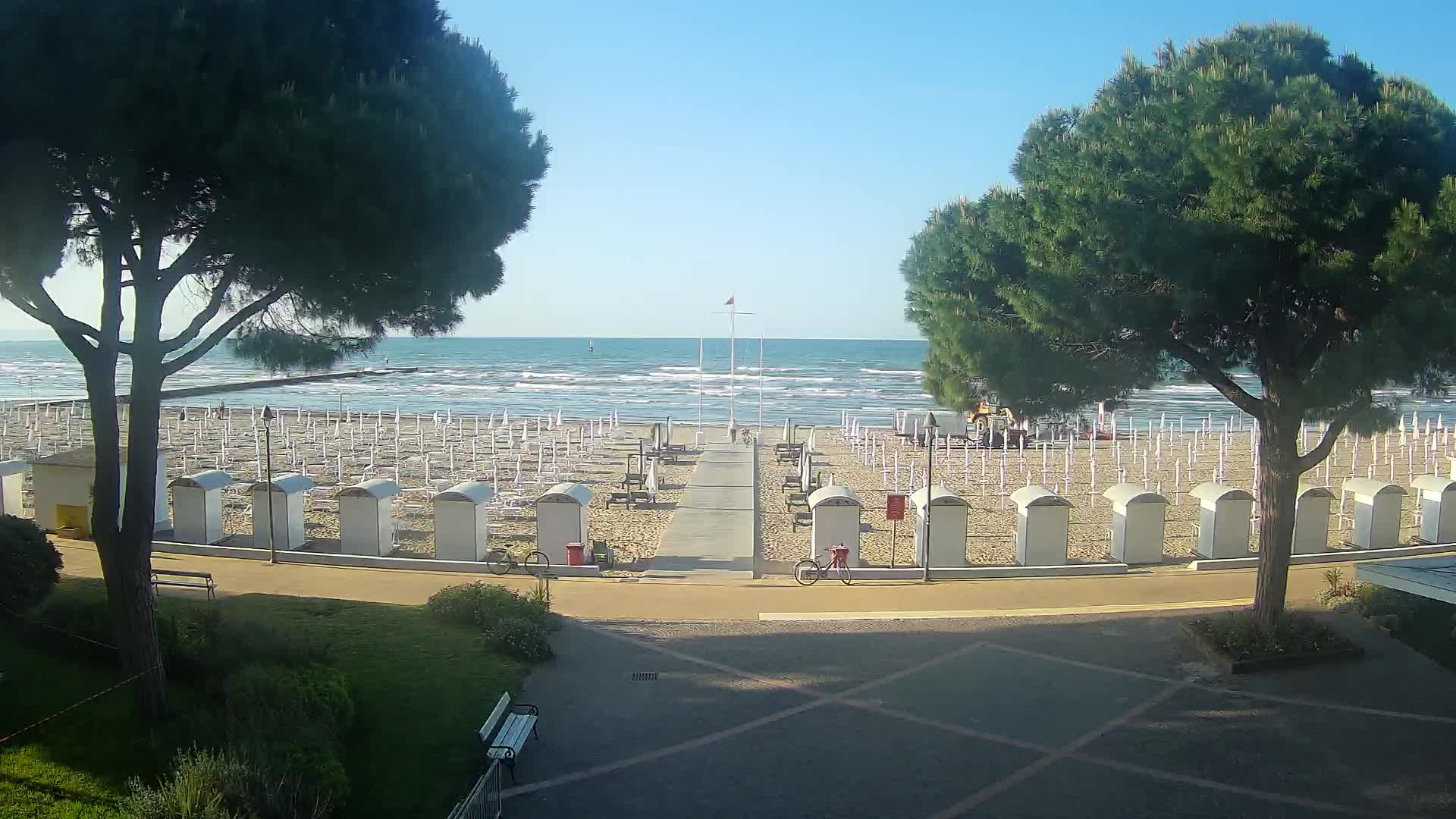 Entrée Plage Grado | Vue en Direct sur le Littoral
