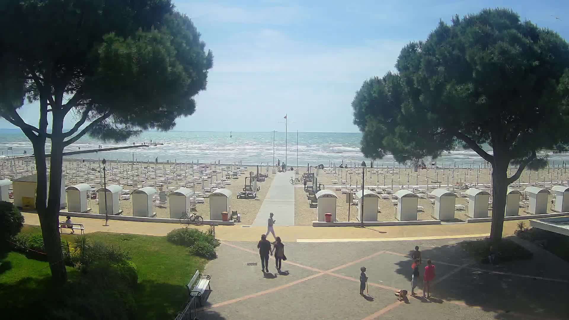 Entrée Plage Grado | Vue en Direct sur le Littoral