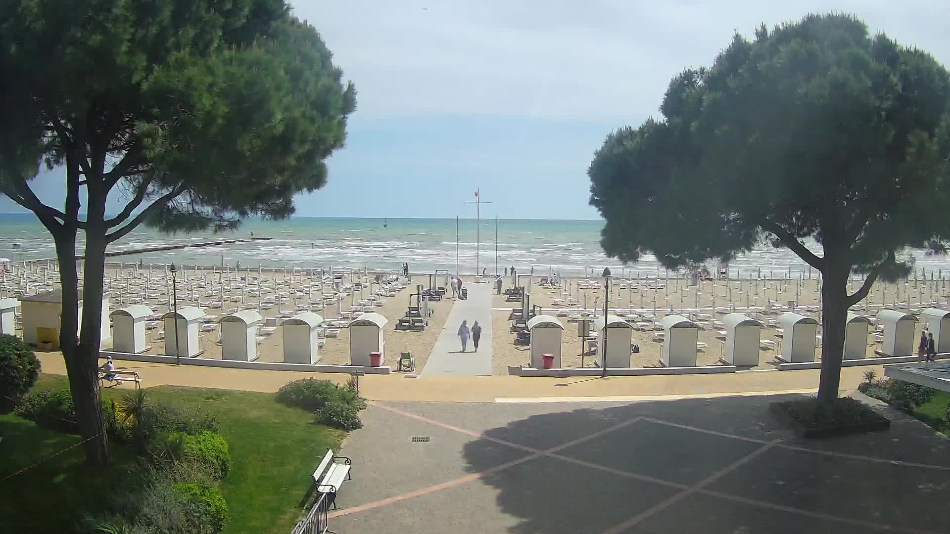Entrée Plage Grado | Vue en Direct sur le Littoral