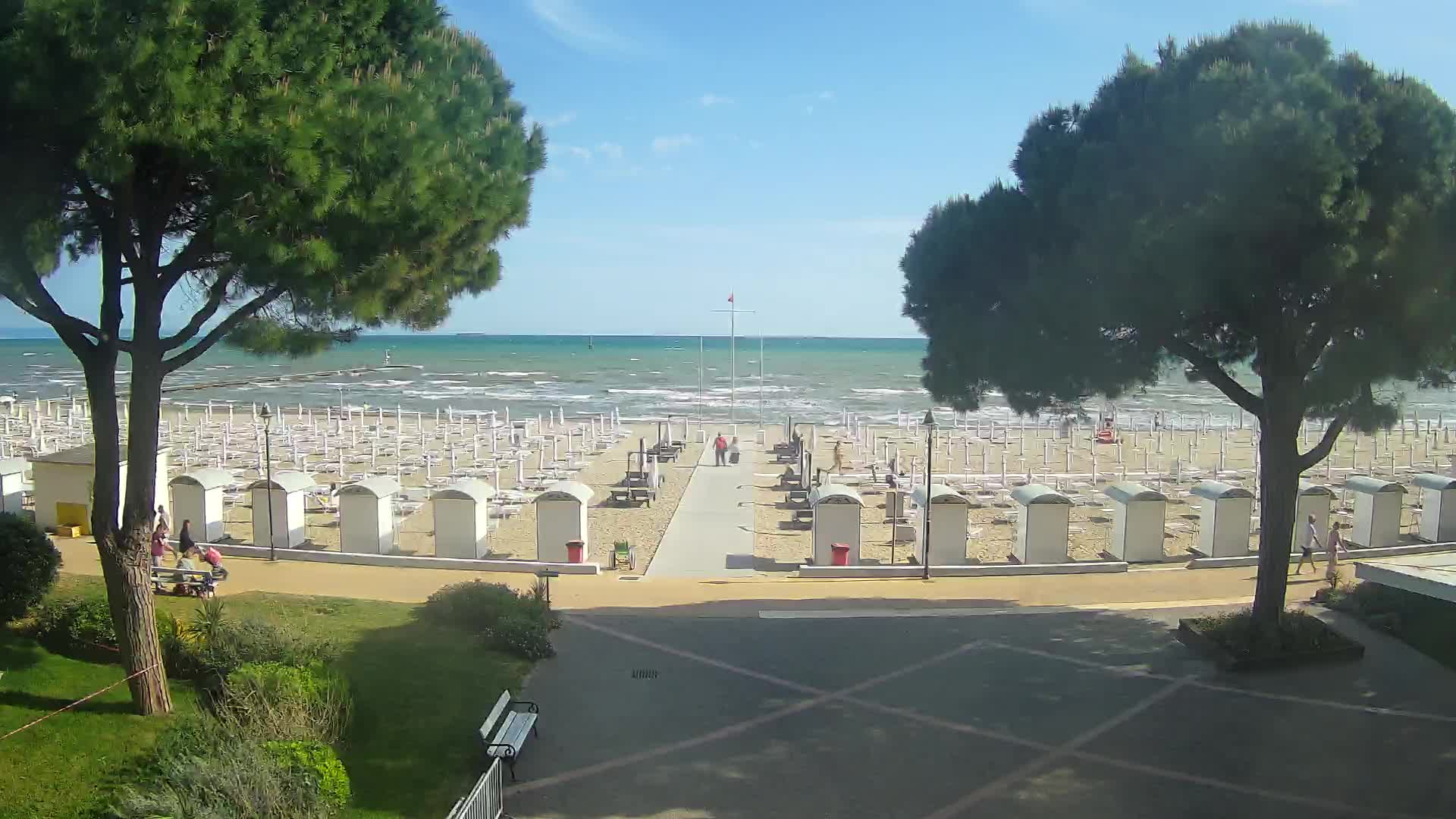 Entrée Plage Grado | Vue en Direct sur le Littoral