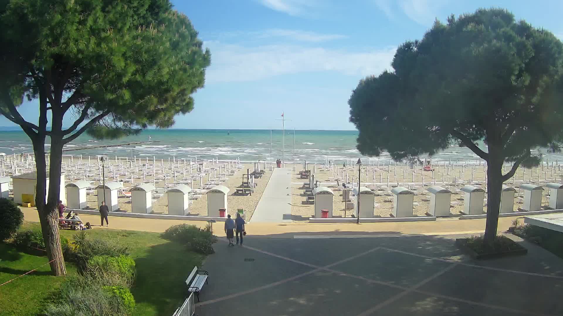Grado Strand Eingang | Live-Ansicht der Küste