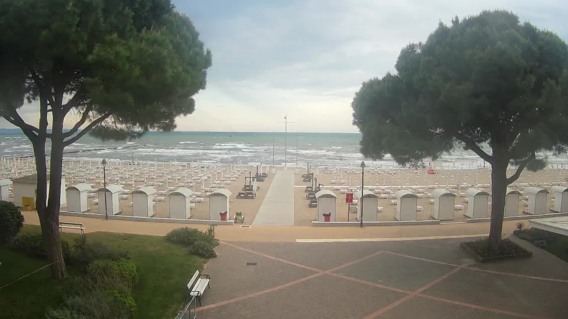 Entrée Plage Grado | Vue en Direct sur le Littoral
