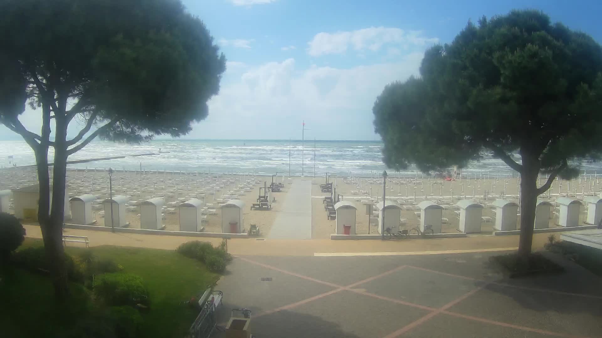 Entrée Plage Grado | Vue en Direct sur le Littoral