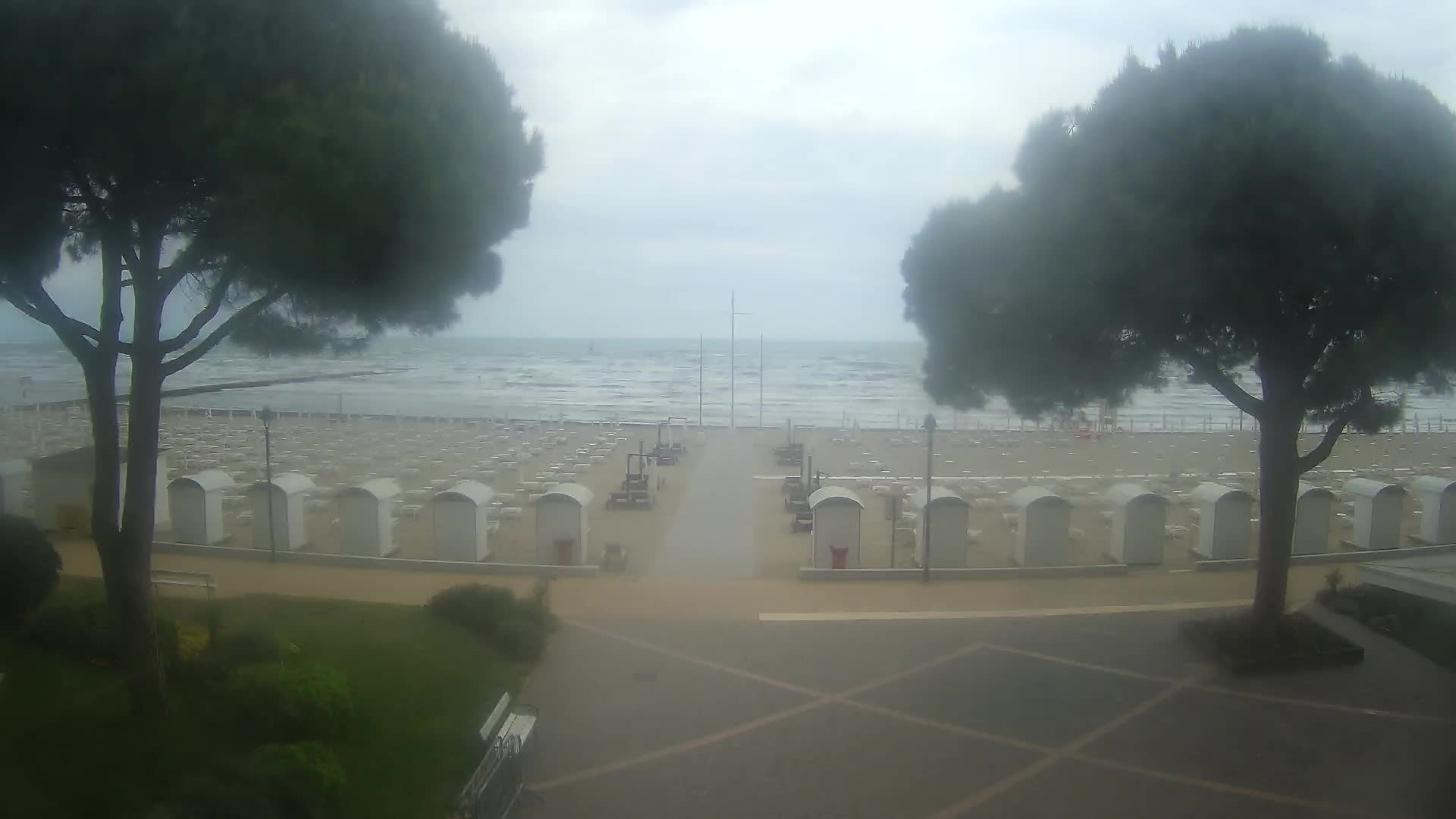 Entrée Plage Grado | Vue en Direct sur le Littoral