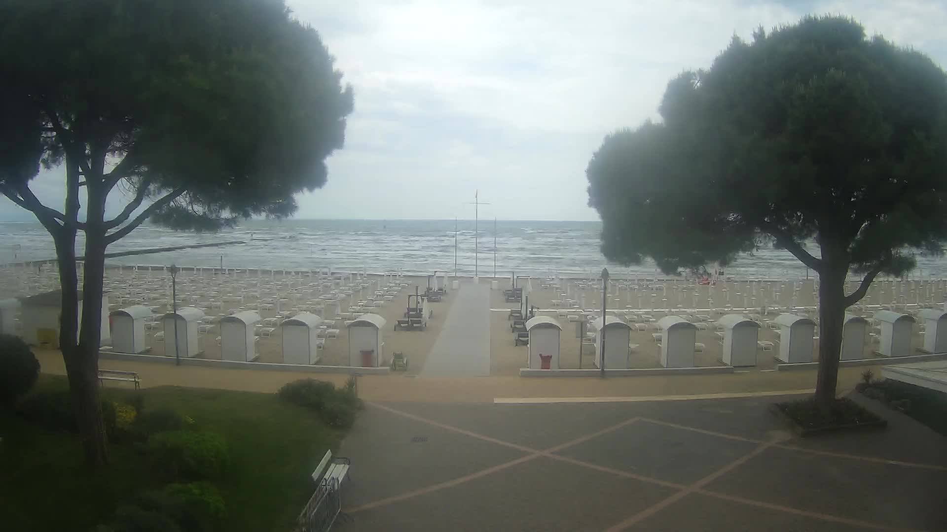 Entrée Plage Grado | Vue en Direct sur le Littoral