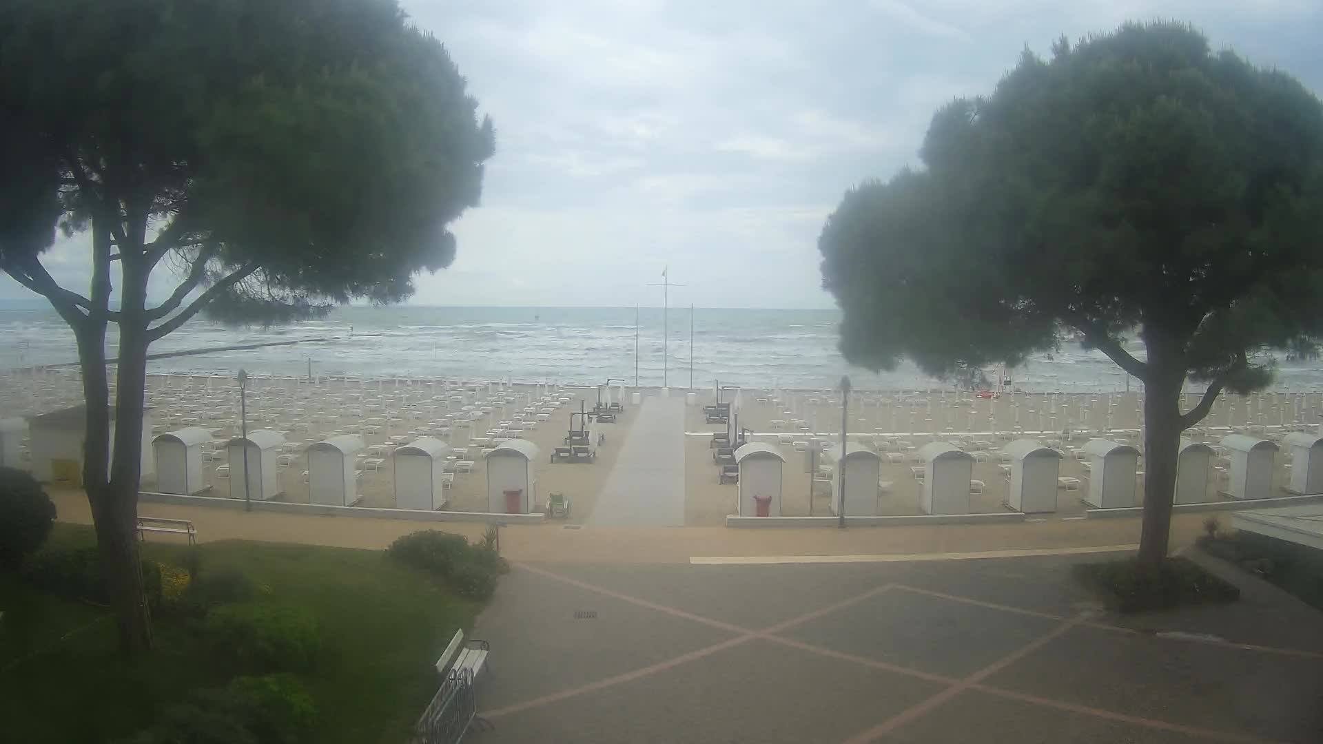 Entrée Plage Grado | Vue en Direct sur le Littoral