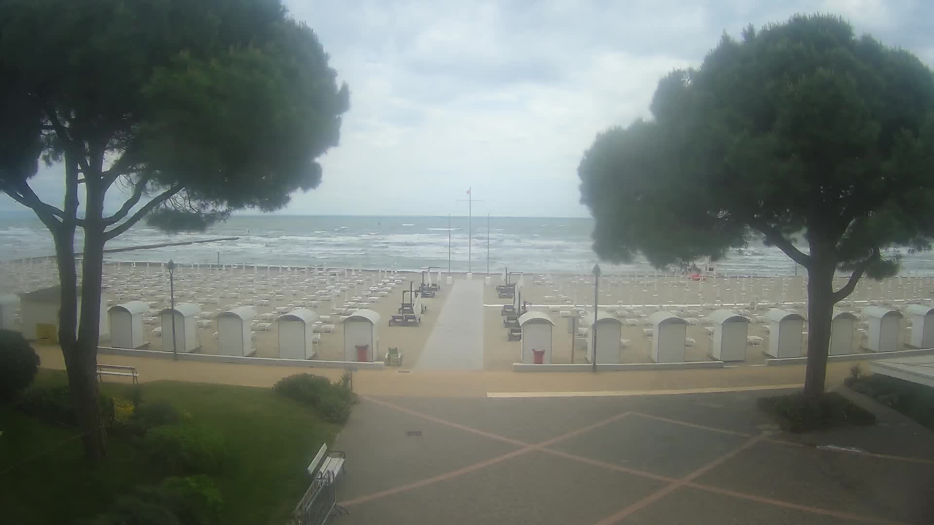 Entrée Plage Grado | Vue en Direct sur le Littoral