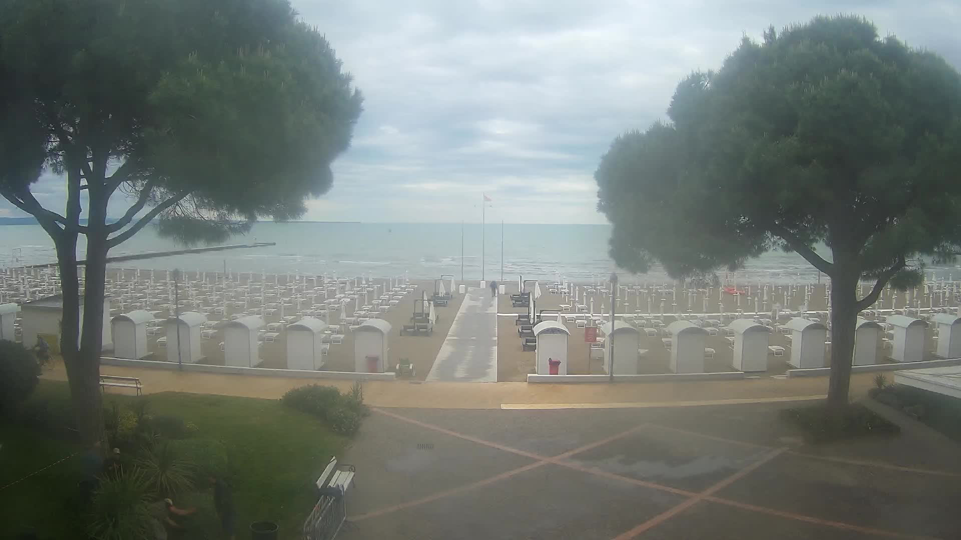 Grado Strand Eingang | Live-Ansicht der Küste