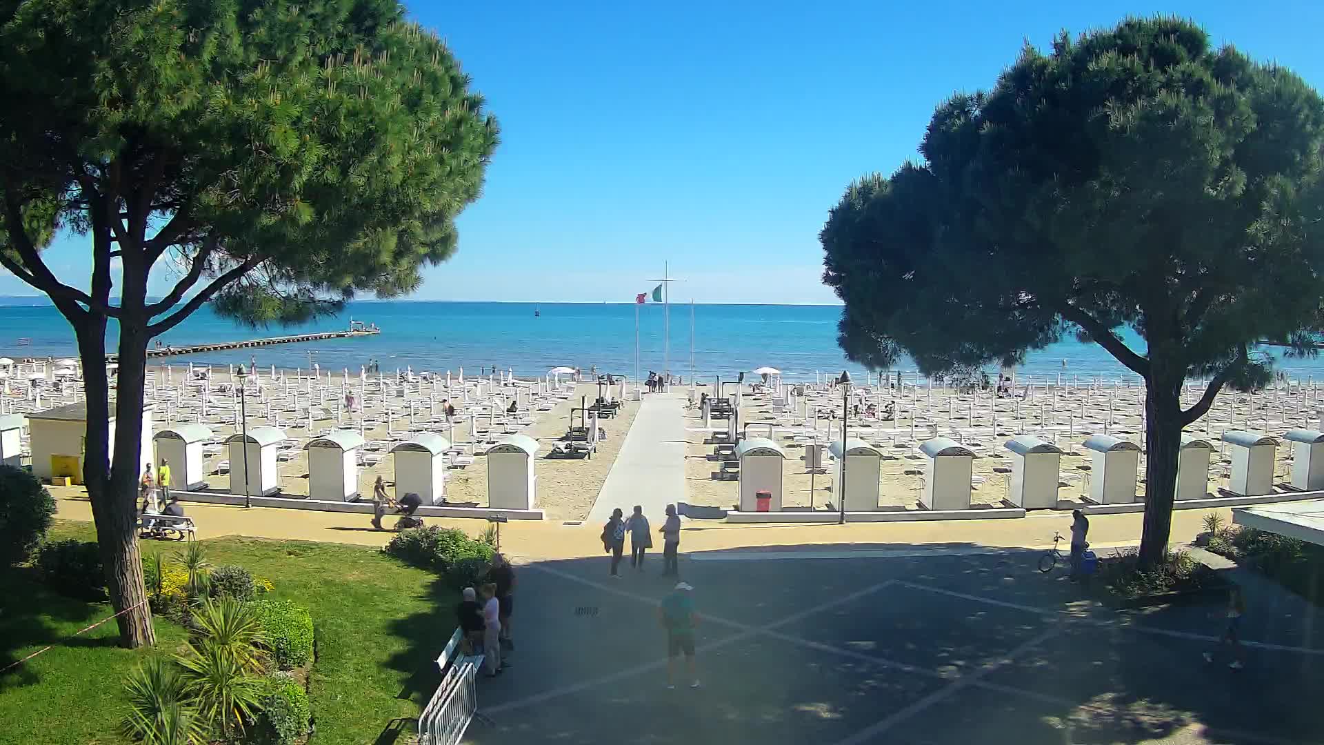 Entrée Plage Grado | Vue en Direct sur le Littoral