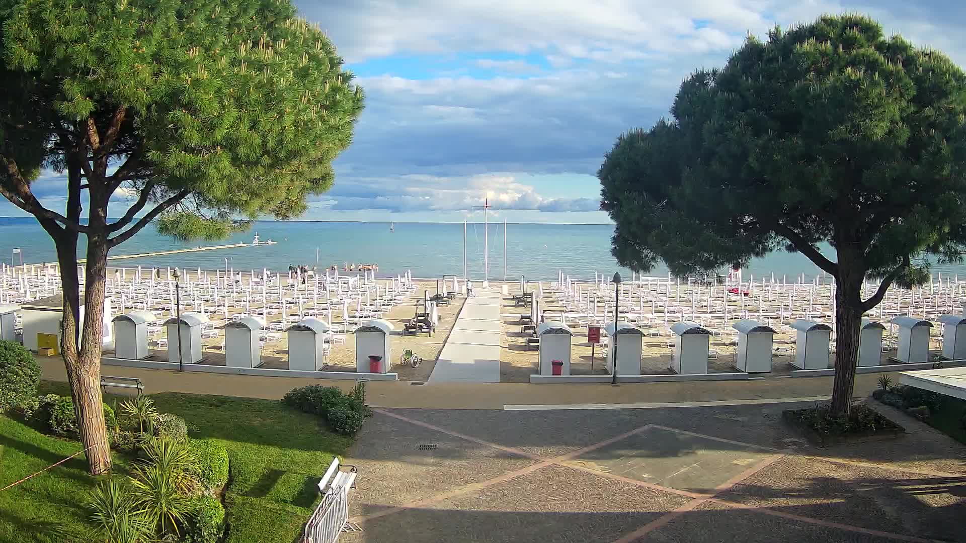 Grado Strand Eingang | Live-Ansicht der Küste