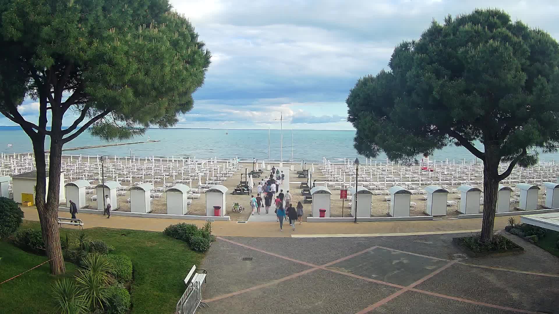 Grado Strand Eingang | Live-Ansicht der Küste