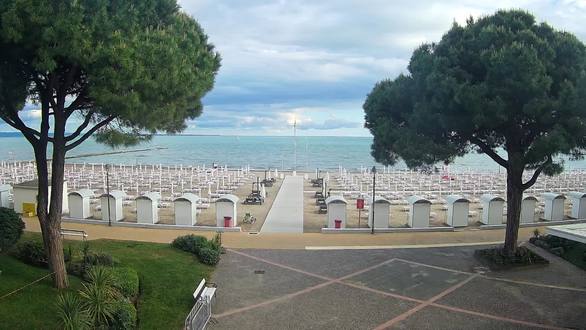 Grado Strand Eingang | Live-Ansicht der Küste