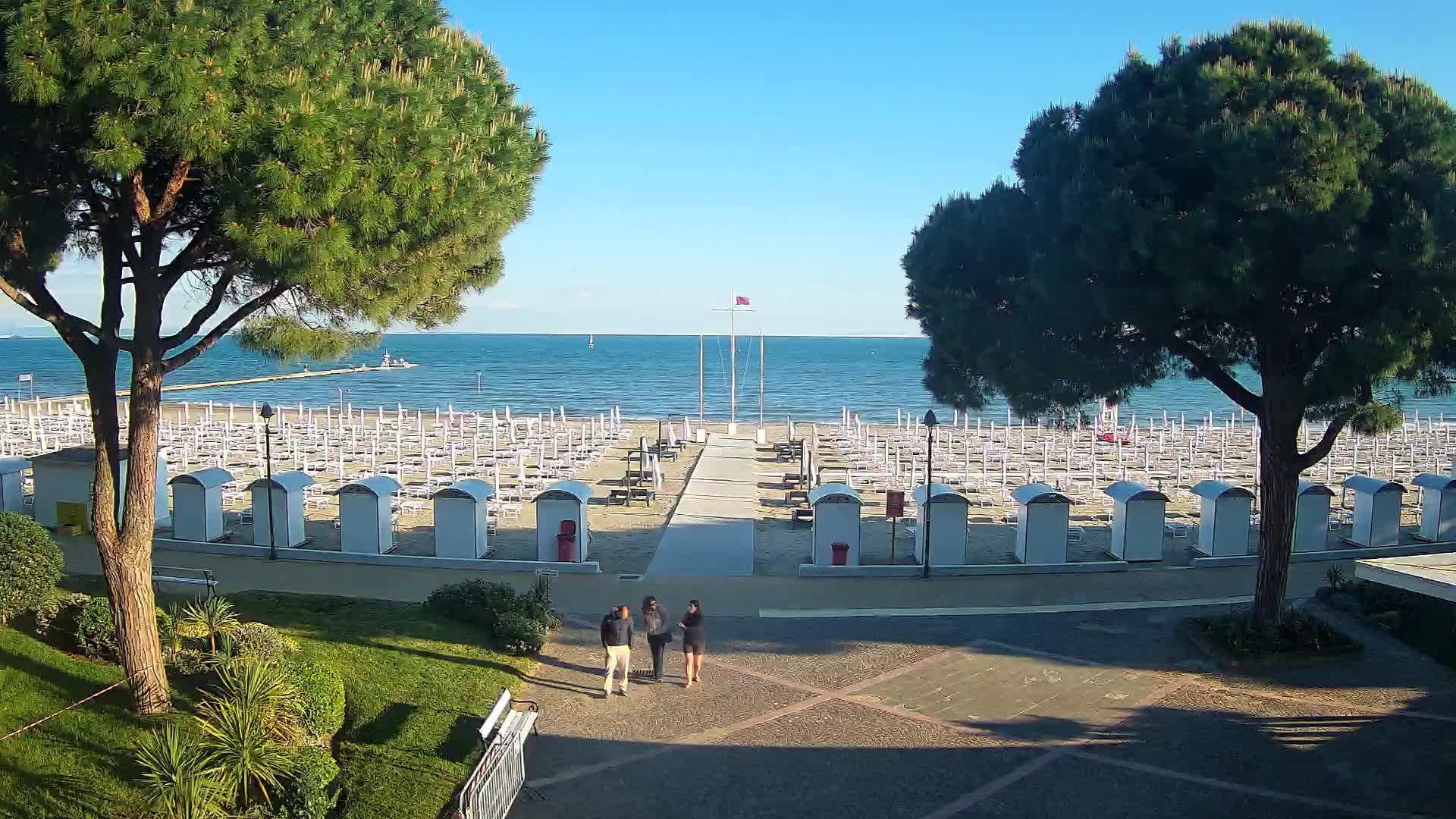 Entrée Plage Grado | Vue en Direct sur le Littoral