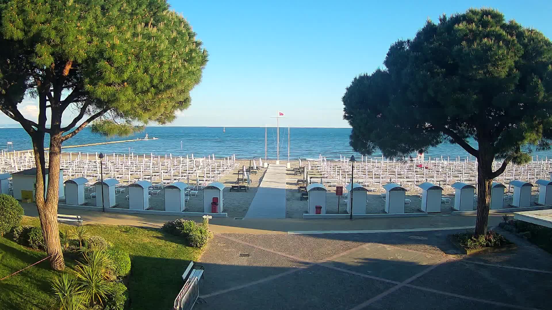 Grado Strand Eingang | Live-Ansicht der Küste