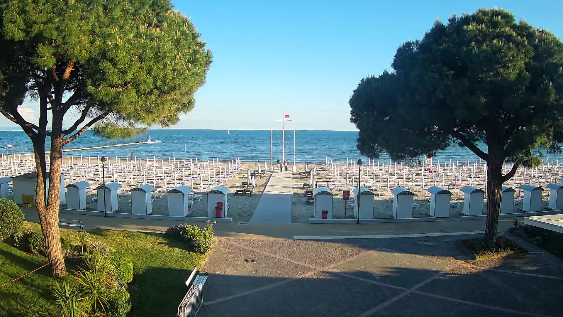 Entrée Plage Grado | Vue en Direct sur le Littoral