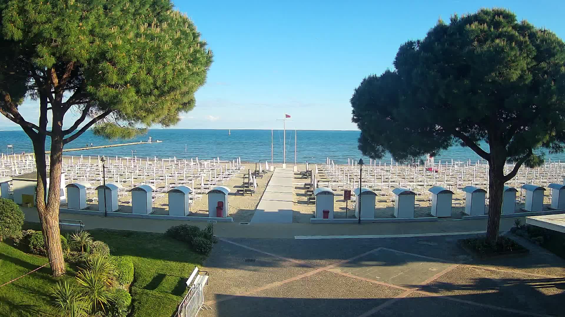 Entrée Plage Grado | Vue en Direct sur le Littoral