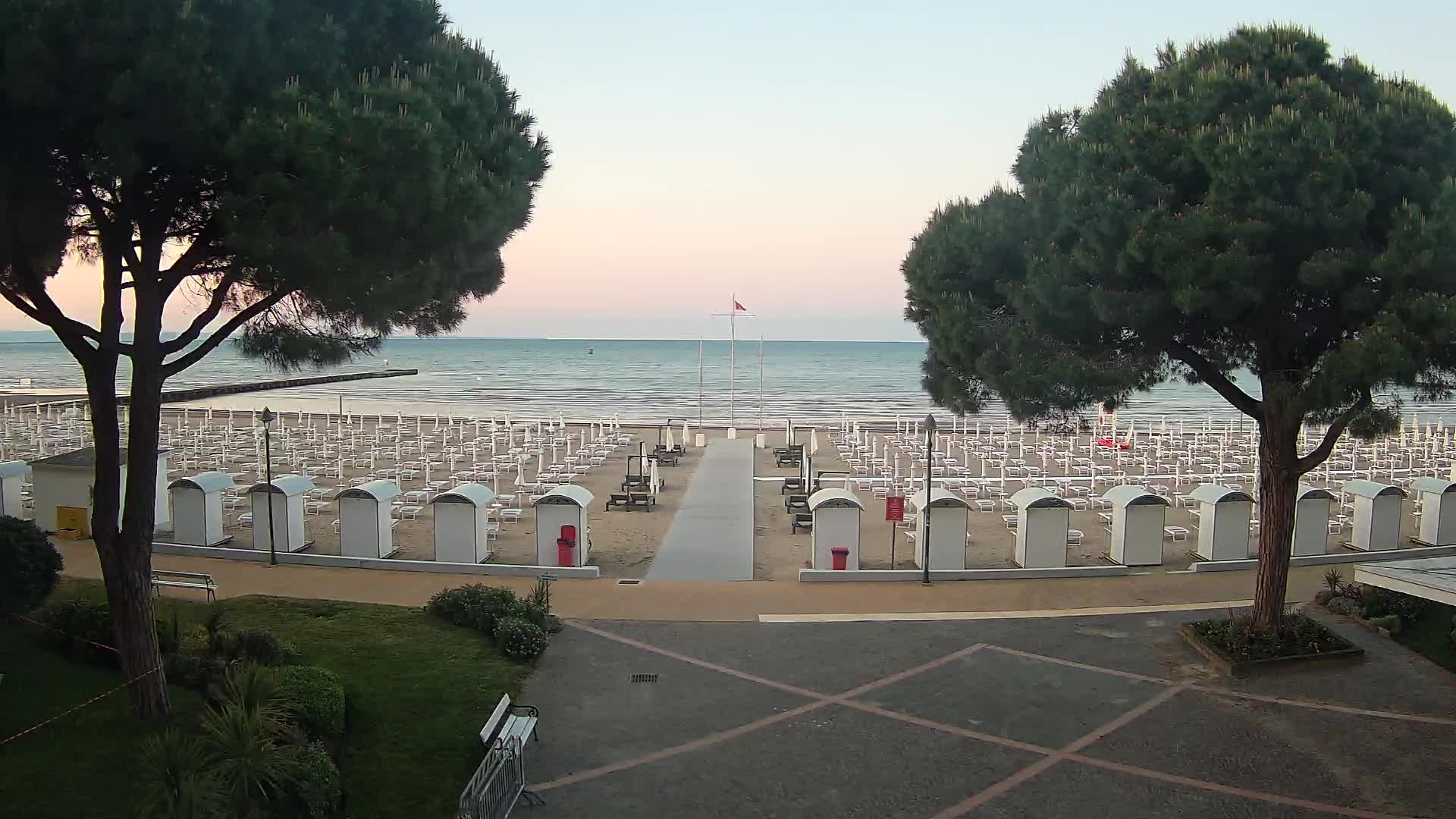 Grado Strand Eingang | Live-Ansicht der Küste