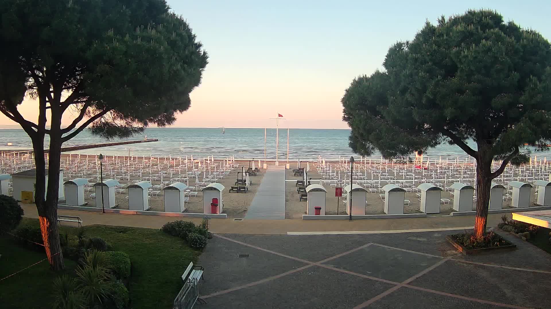 Grado Strand Eingang | Live-Ansicht der Küste