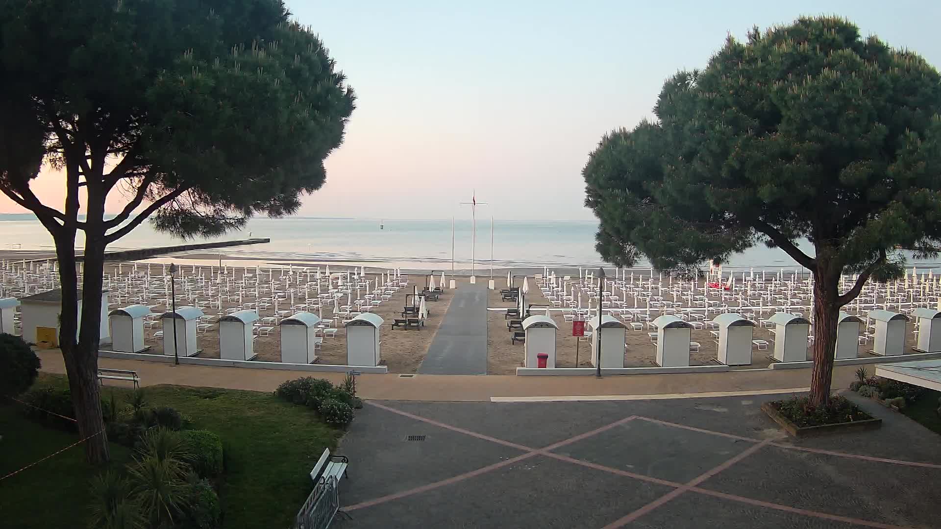 Grado Strand Eingang | Live-Ansicht der Küste