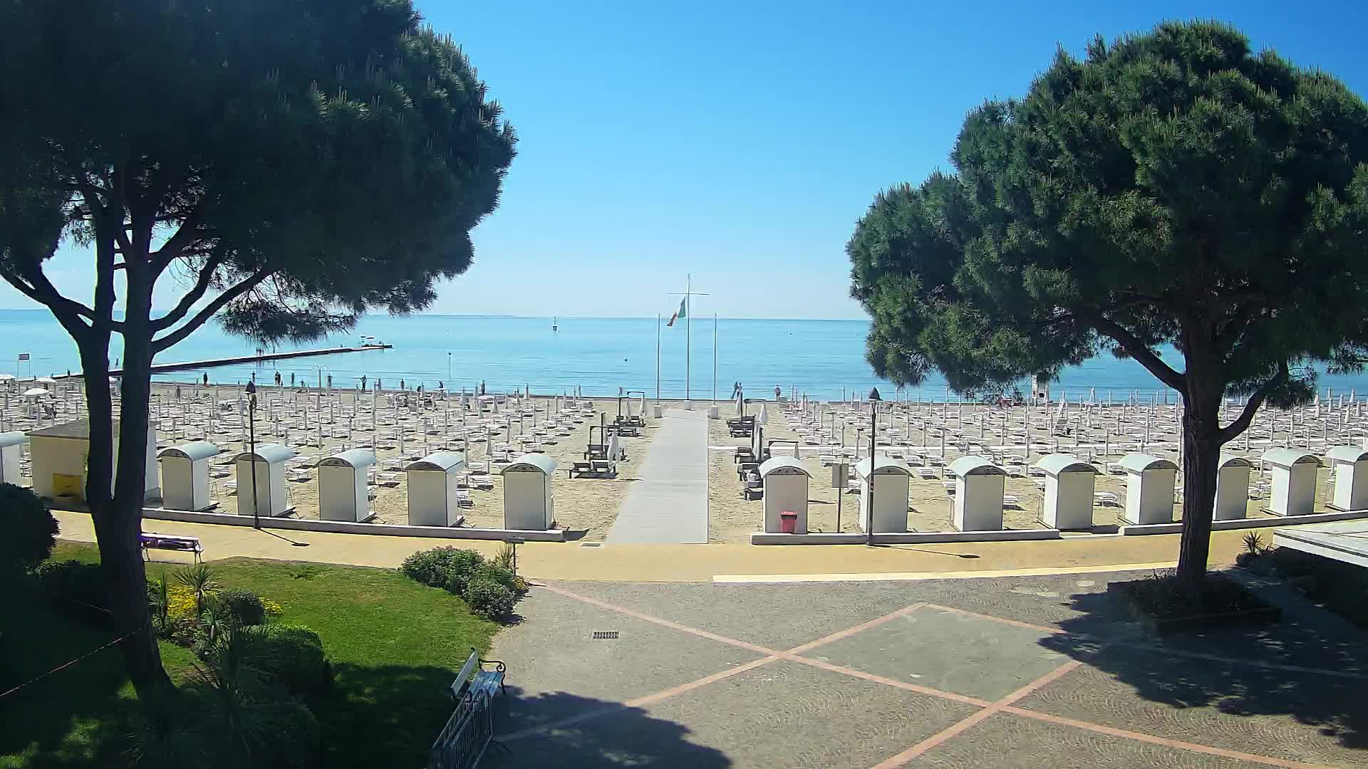 Entrée Plage Grado | Vue en Direct sur le Littoral
