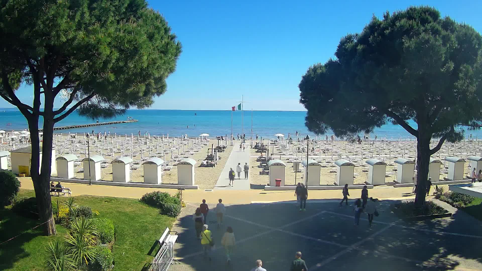 Grado Strand Eingang | Live-Ansicht der Küste