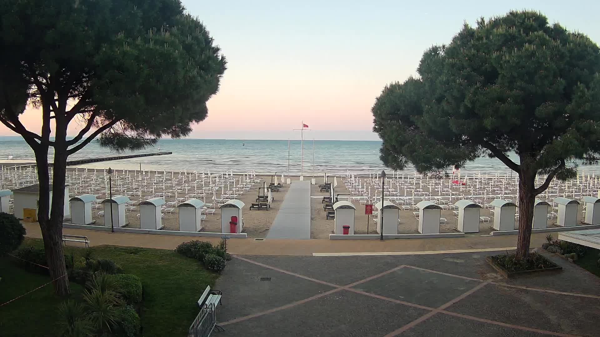Grado Strand Eingang | Live-Ansicht der Küste