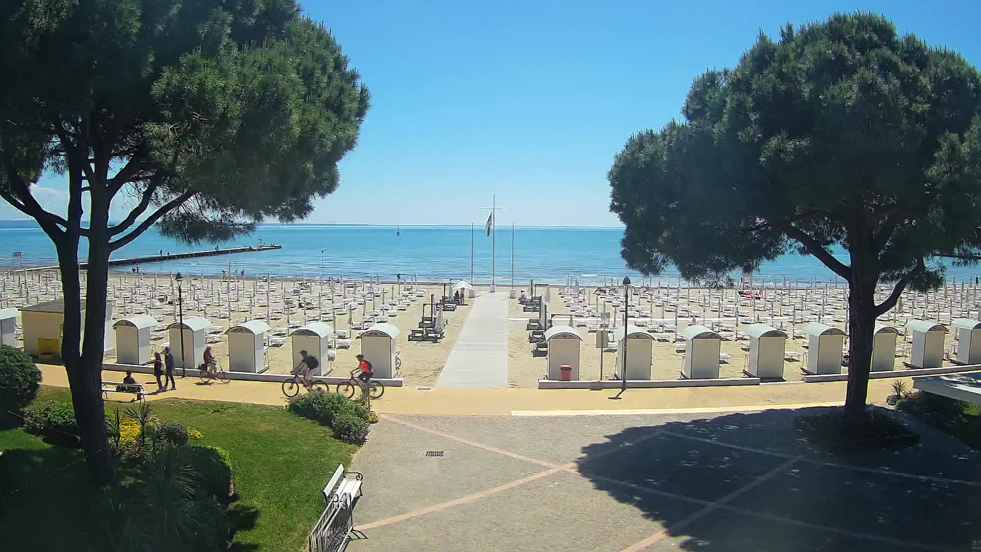 Entrée Plage Grado | Vue en Direct sur le Littoral