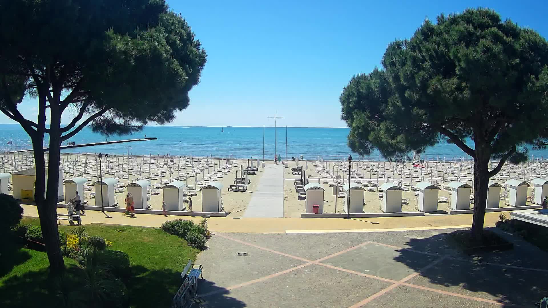 Grado Strand Eingang | Live-Ansicht der Küste