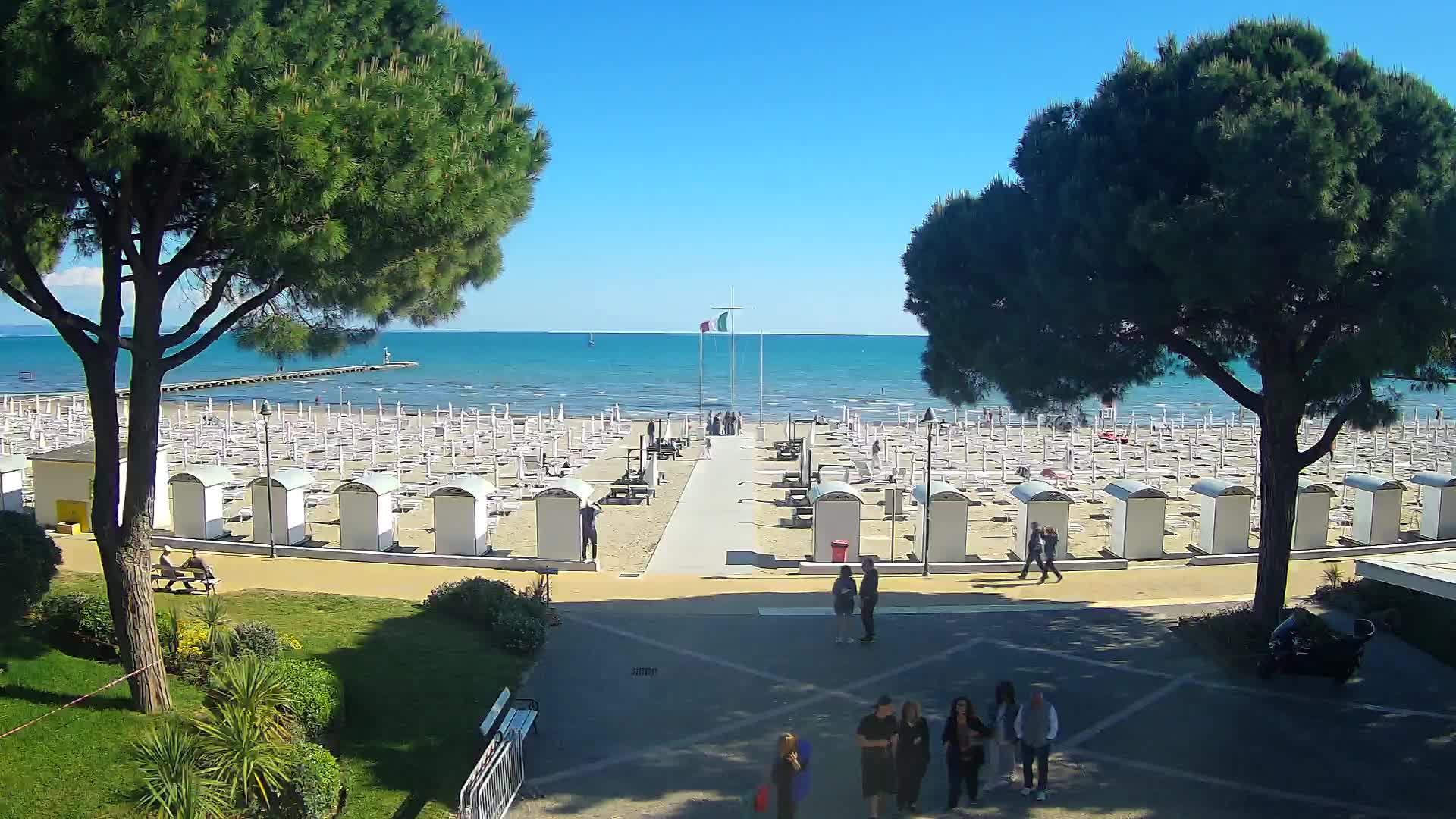 Entrée Plage Grado | Vue en Direct sur le Littoral