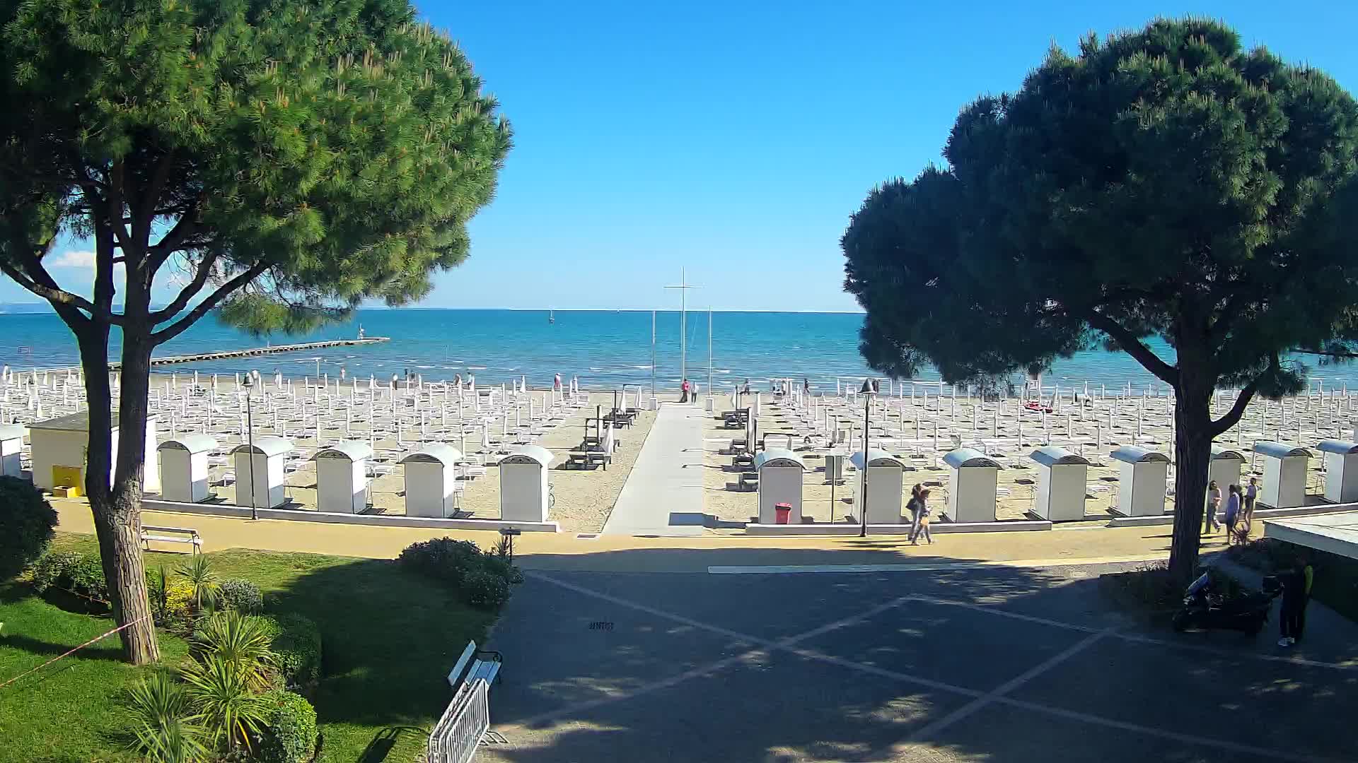 Grado Strand Eingang | Live-Ansicht der Küste