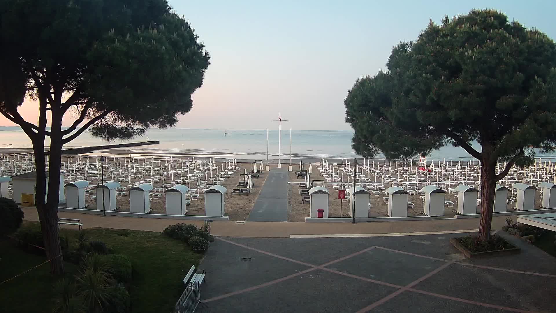 Entrée Plage Grado | Vue en Direct sur le Littoral