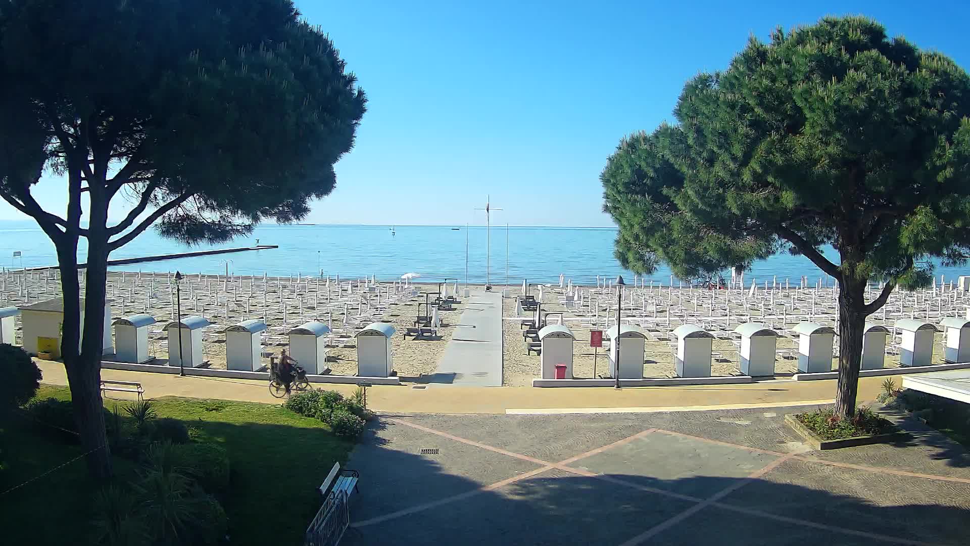Entrée Plage Grado | Vue en Direct sur le Littoral