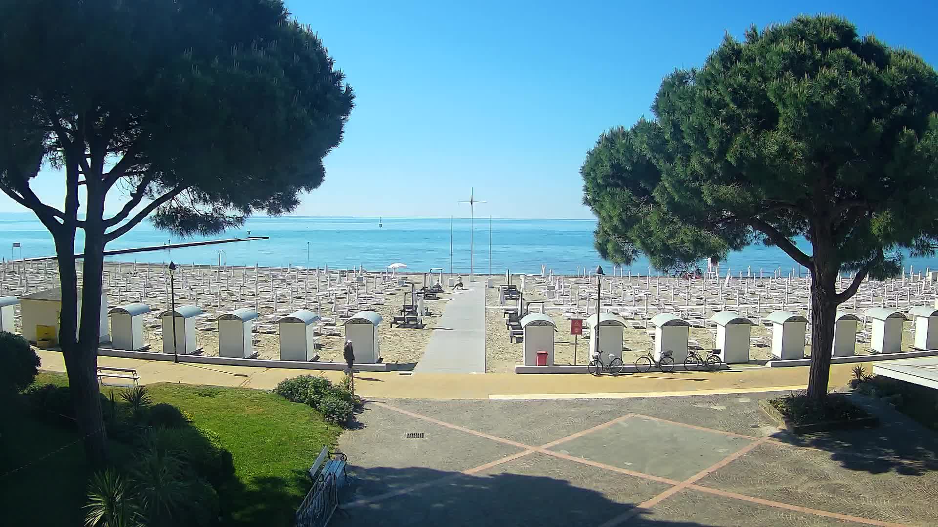 Grado Strand Eingang | Live-Ansicht der Küste