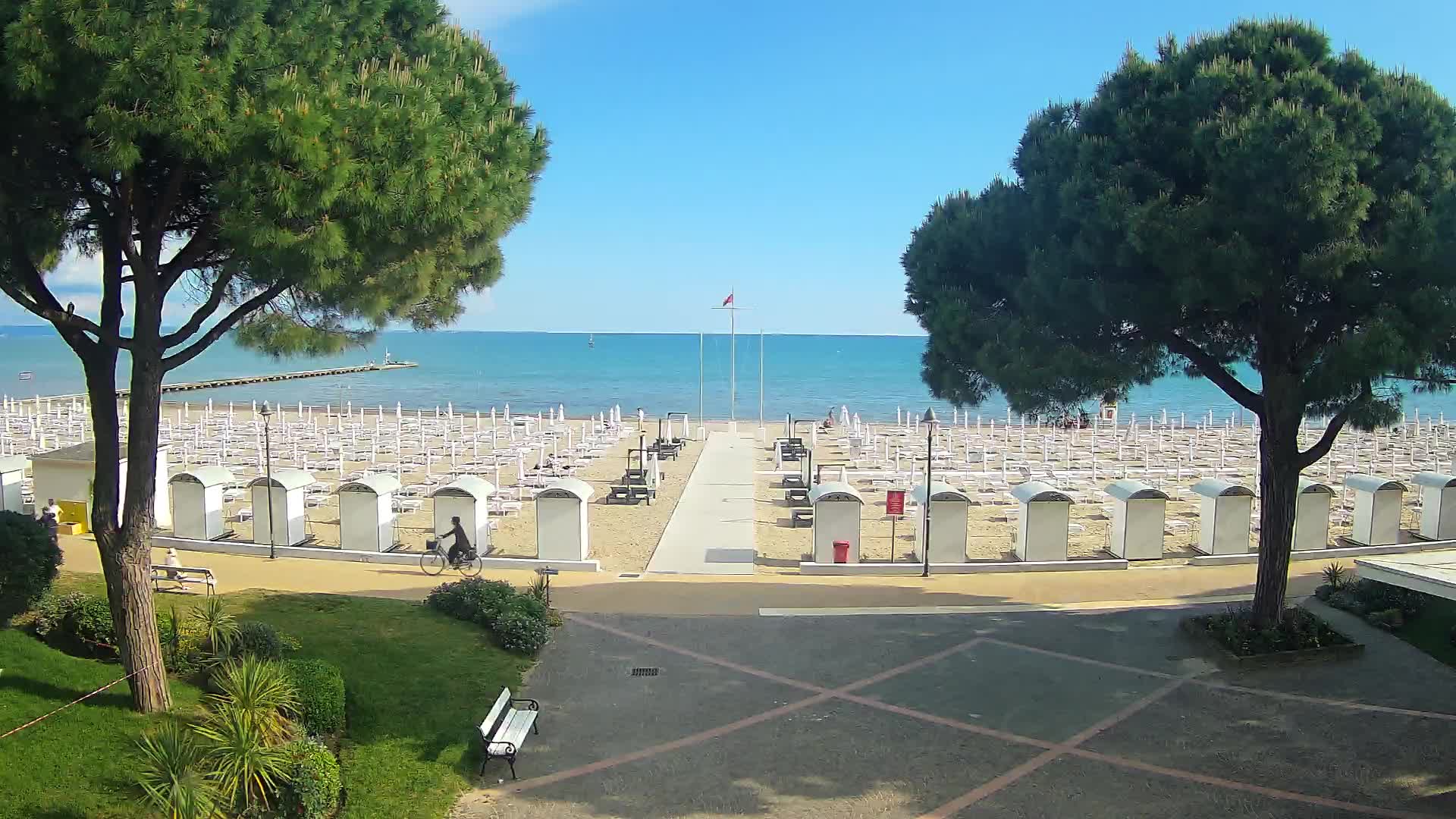 Entrée Plage Grado | Vue en Direct sur le Littoral