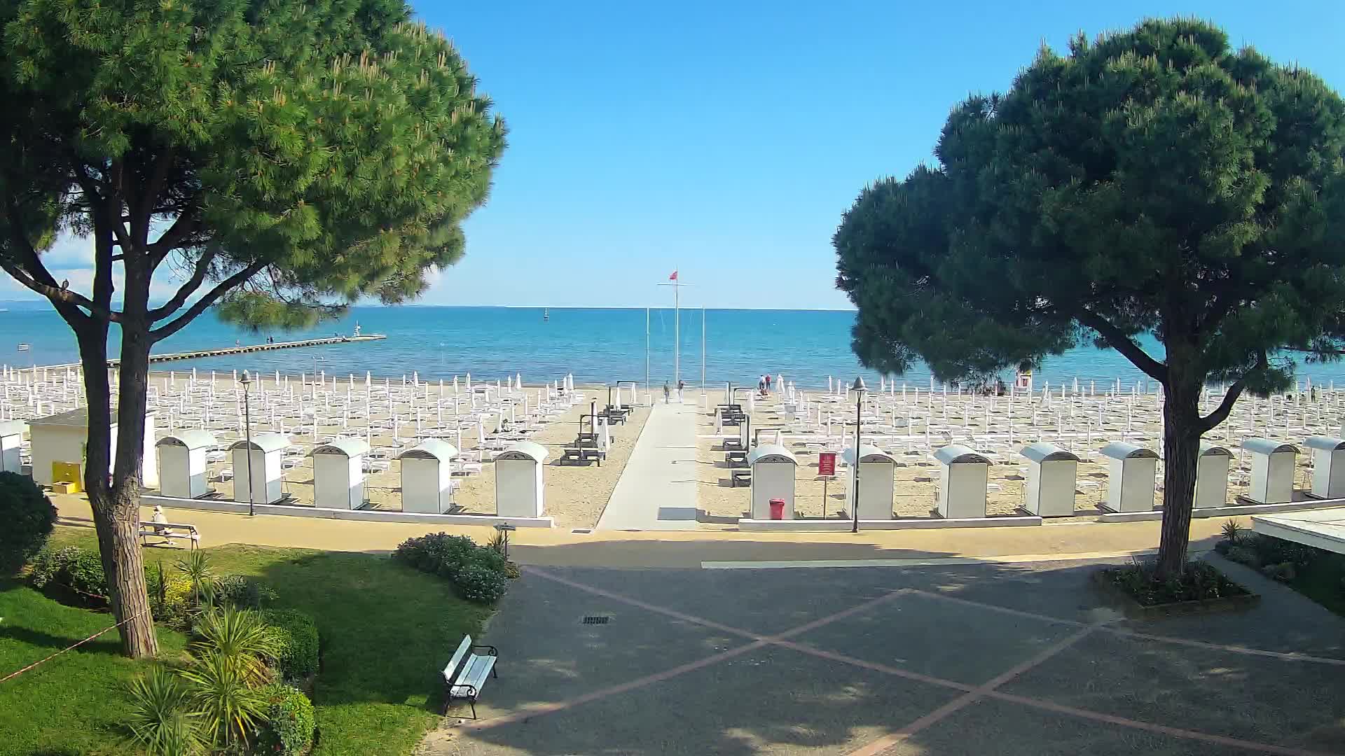 Entrée Plage Grado | Vue en Direct sur le Littoral