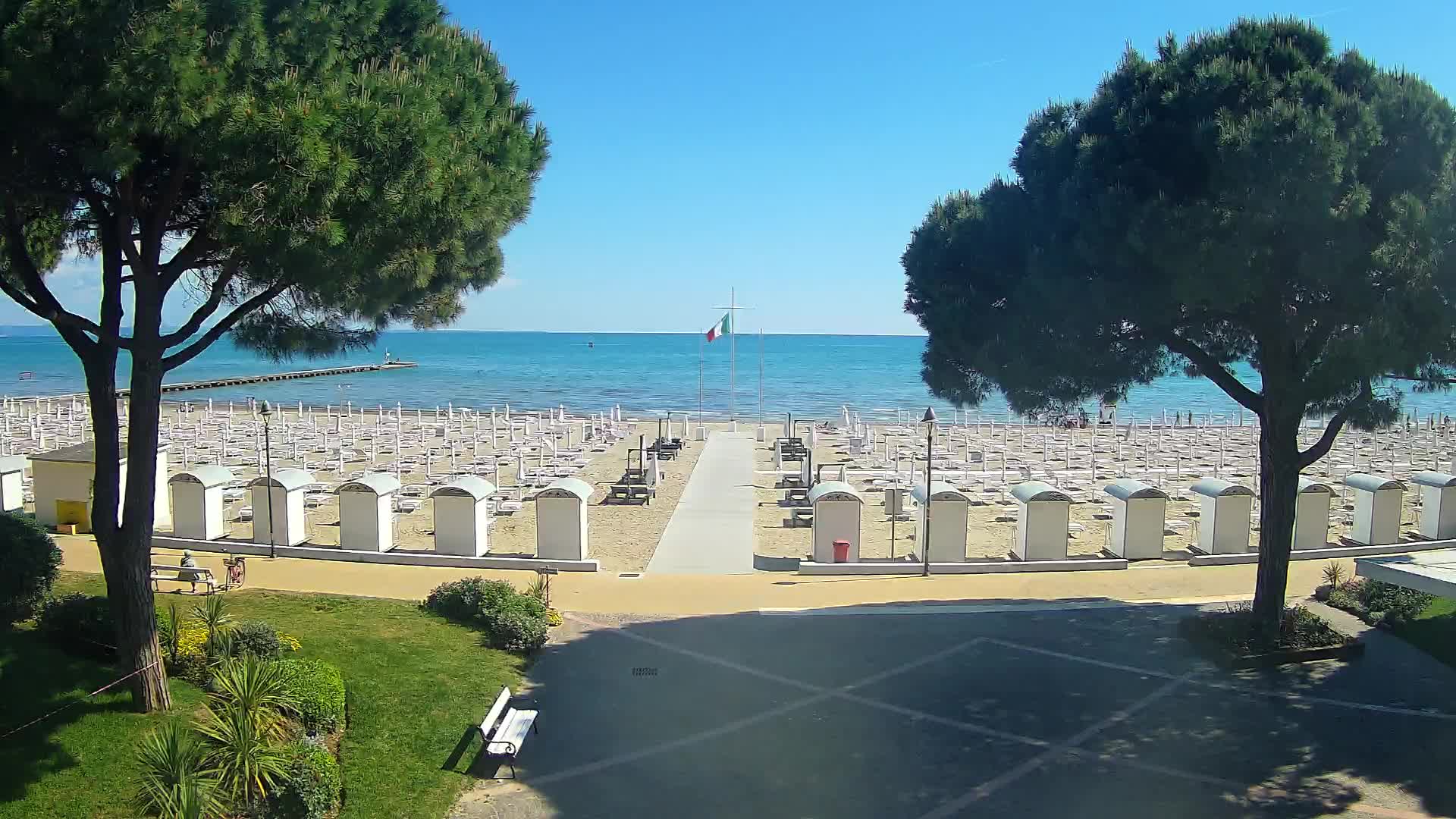 Entrée Plage Grado | Vue en Direct sur le Littoral