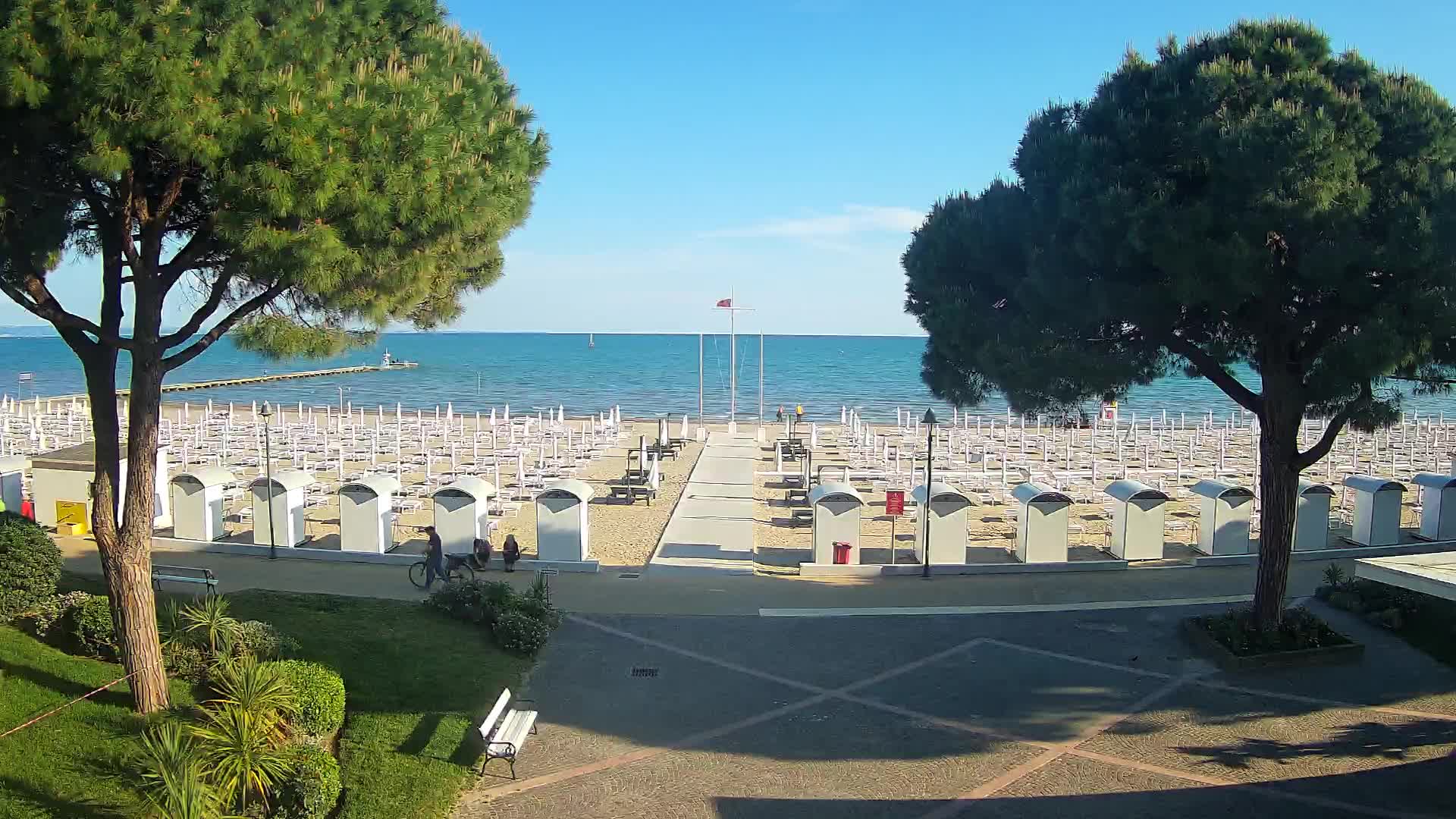 Grado Strand Eingang | Live-Ansicht der Küste