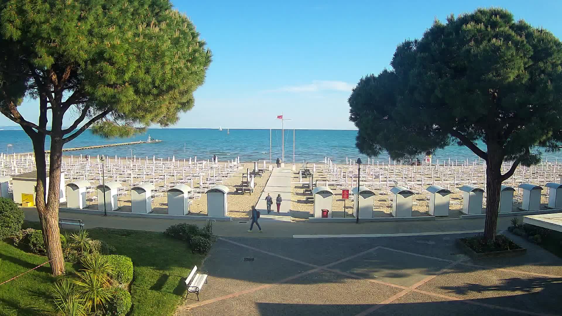 Grado Strand Eingang | Live-Ansicht der Küste
