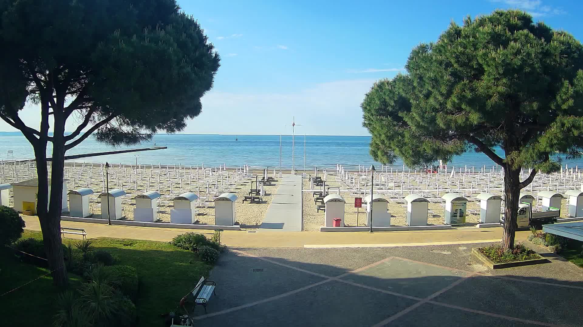 Entrée Plage Grado | Vue en Direct sur le Littoral