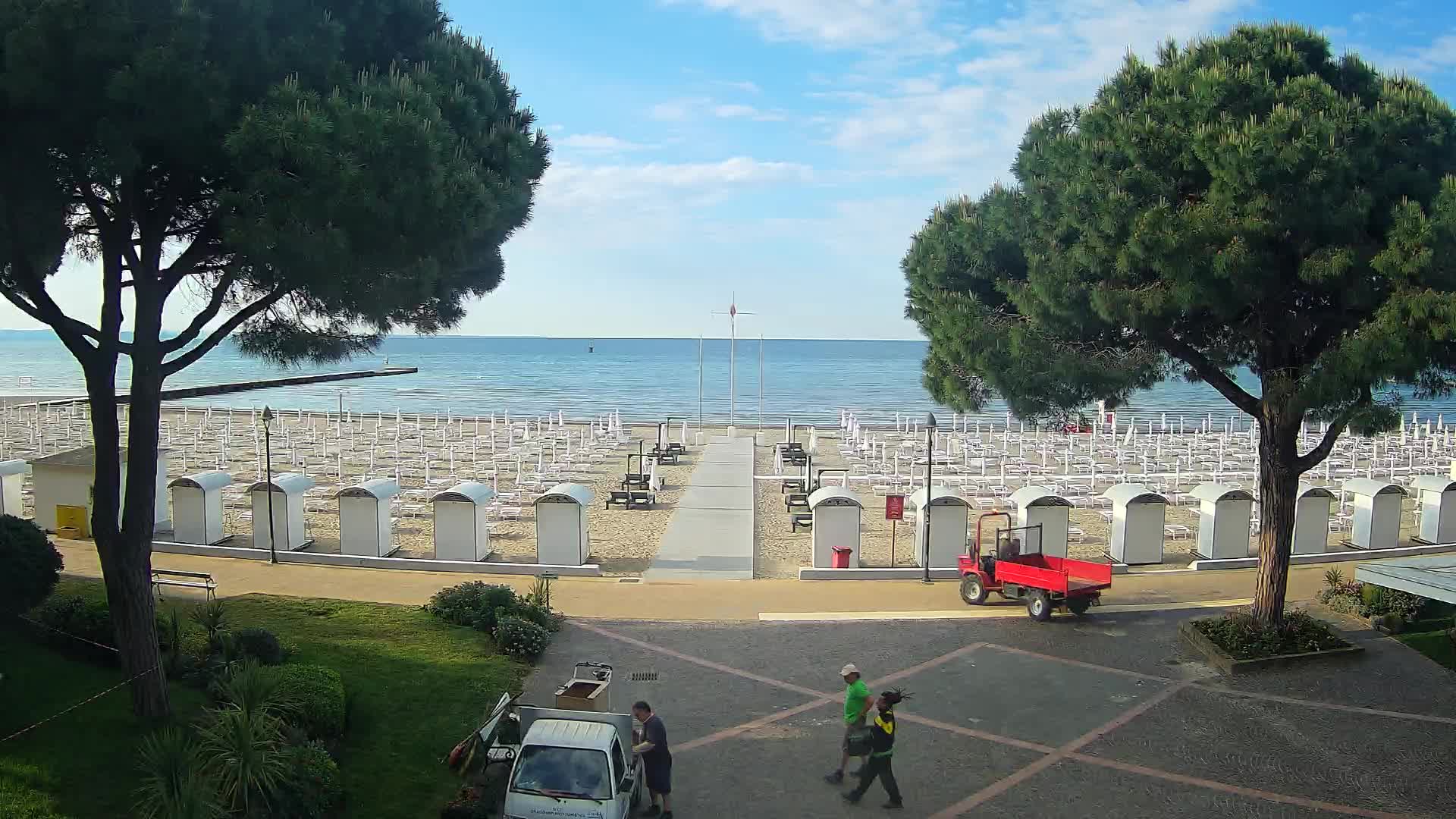 Entrée Plage Grado | Vue en Direct sur le Littoral
