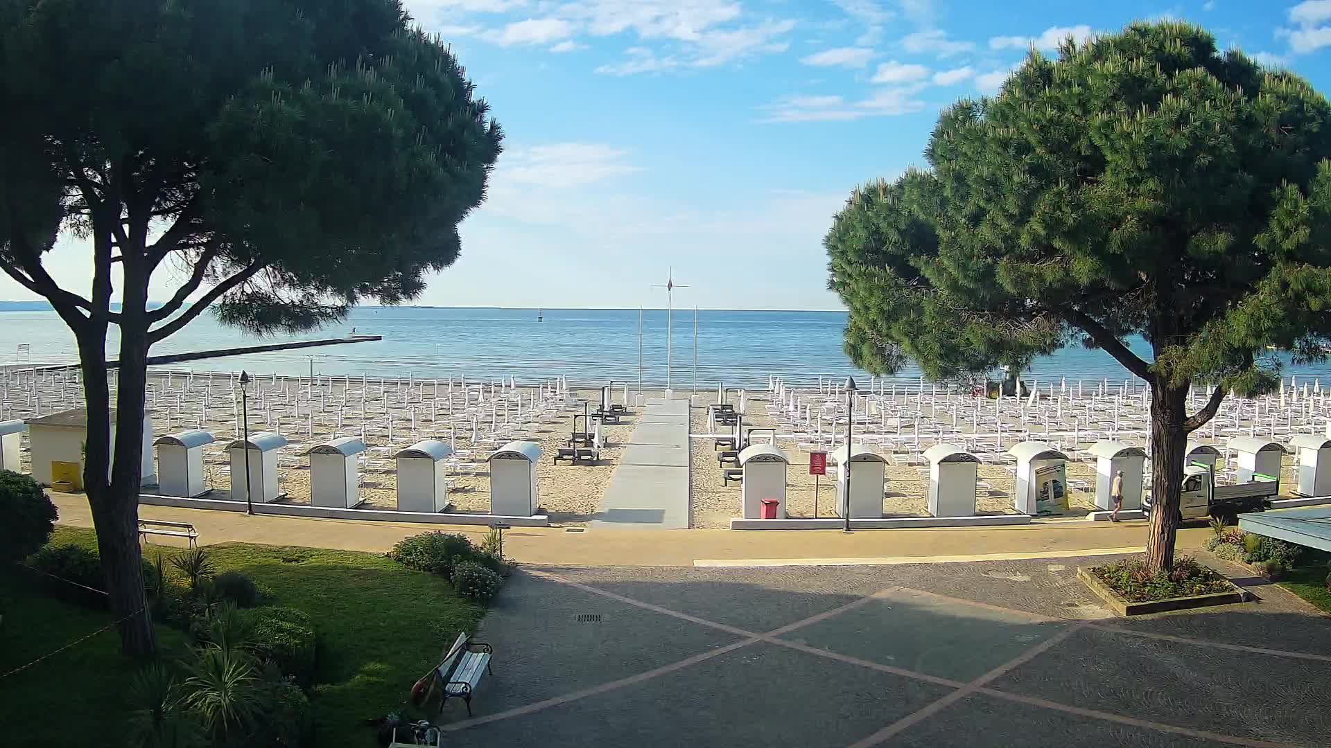 Entrée Plage Grado | Vue en Direct sur le Littoral