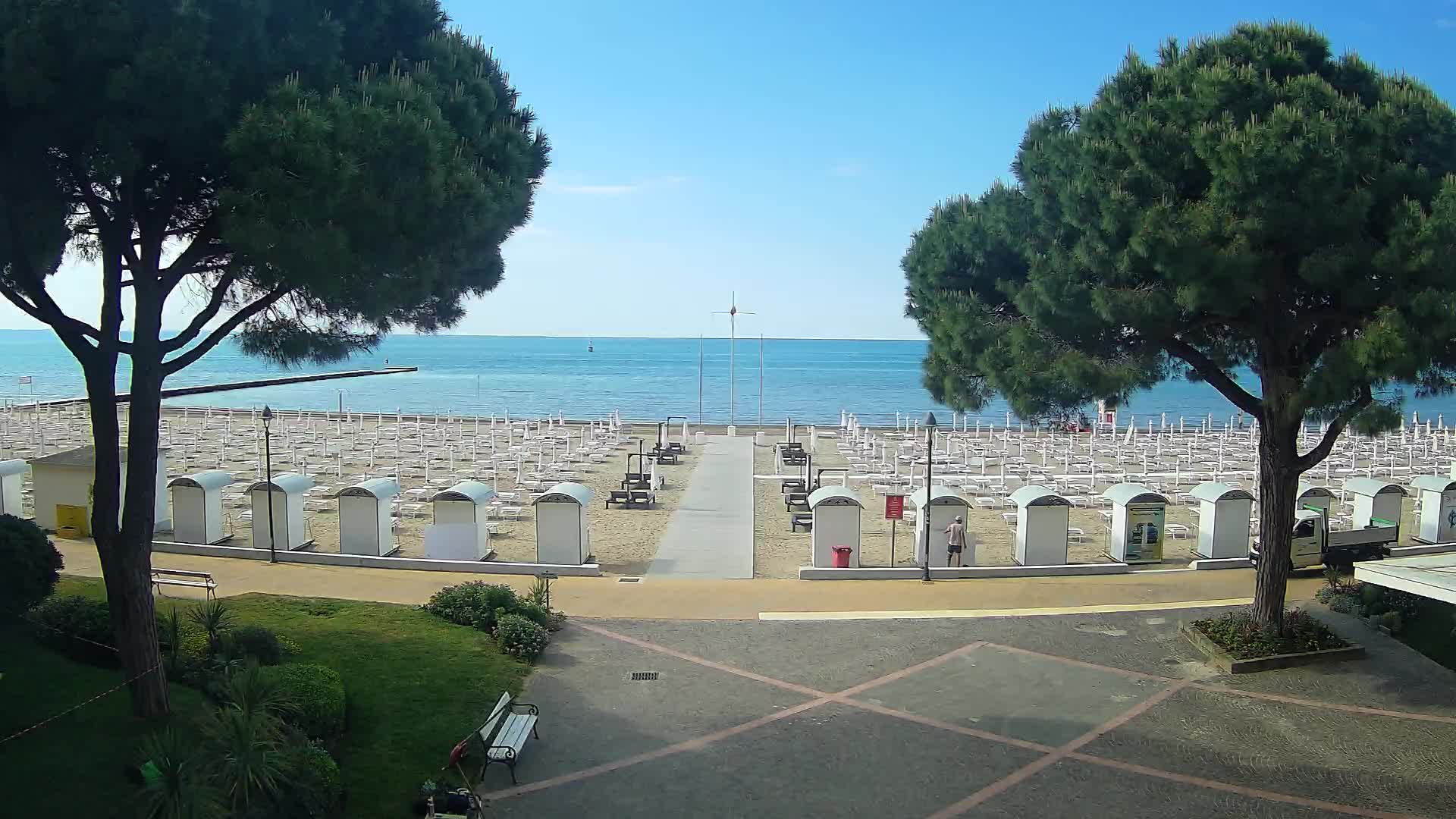Grado Strand Eingang | Live-Ansicht der Küste